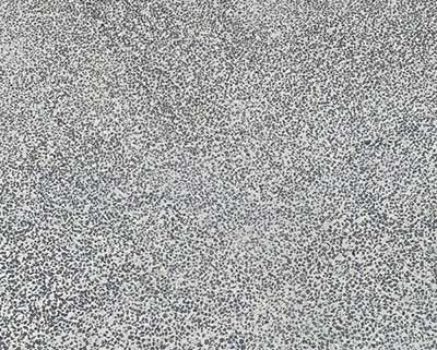 Safety gear during professional concrete sandblasting work.